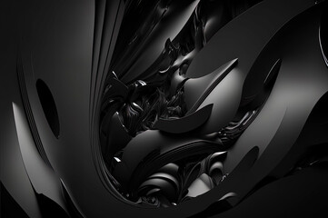 abstract black background, abstract wave background with black color