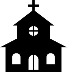 教会のシンプルなイラストアイコン