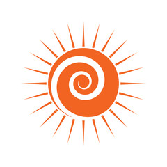 sun ilustration design