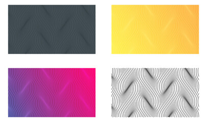 Set of Halftone abstract background design, modern geometric texture, vector illustration pattern