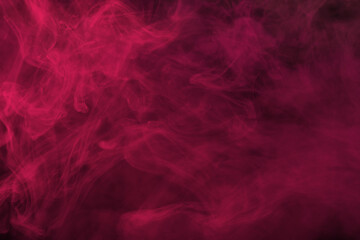 Viva magenta steam on a black background.