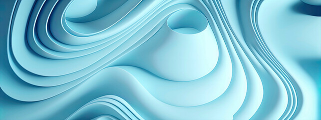 blue pastel abstract wallpaper, panoramic banner with blue pastel color
