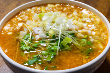 日本の一般家庭のとても美味しいラーメン