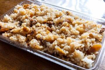 日本の一般家庭のとても美味しい炊き込みご飯