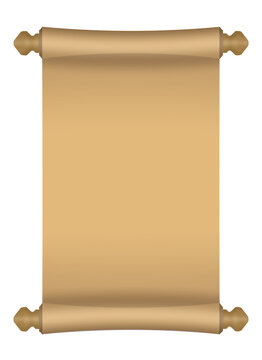 ancient old paper sroll blank space illustration