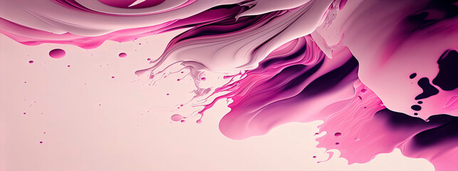 pink pastel abstract wave panoramic wallpaper