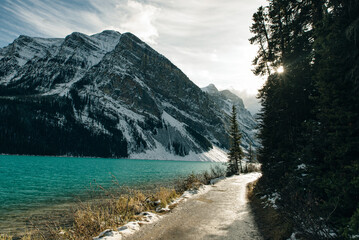 Lake Louise, Banff National Park. This glacially fed lake is one of the most magnificent and popular lakes in Canada.
