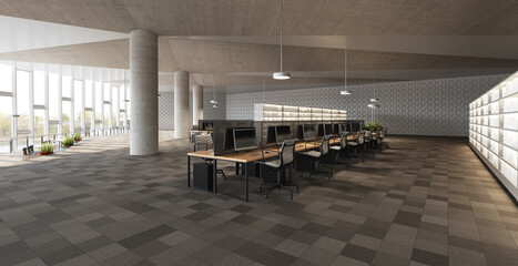 Modern office with open space