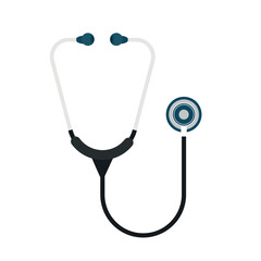 Stethoscope, medical device - cartoon vector illustration