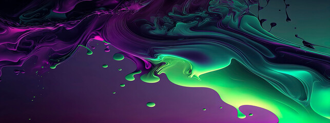 Purple and green abstract wallpaper, purple and green background