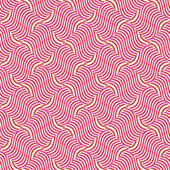 タイル状に並べた模様、変形ストライプのリピートパターン、石積み状の背景イラスト、交差ストライプ模様