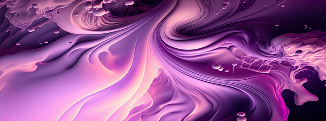 Panoramic purple pastel abstract wave wallpaper, purple pastel background