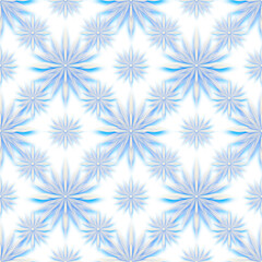 雪模様のリピートパターン、光る星の様な壁紙模様、シームレスパターンの背景イラスト、繰り返す立体模様