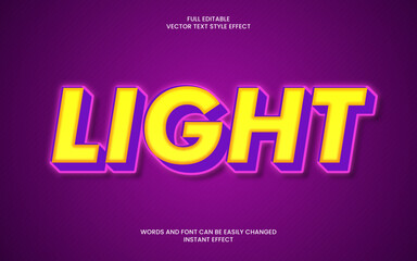 Light Text Effect
