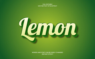 Lemon Text Effect