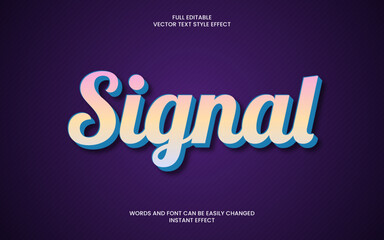 Signal Text Effect