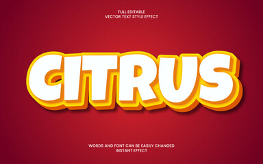 Citrus Text Effect