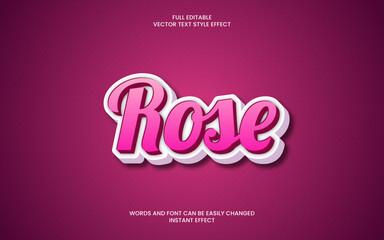 Rose Text Effect