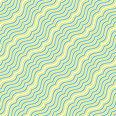 ウェーブ状のストライプのシームレスパターン、波型ストライプ、変形ストライプの繰り返しリピートパターン