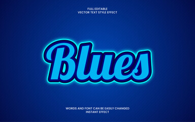 Blues Text Effect