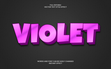 Violet Text Effect