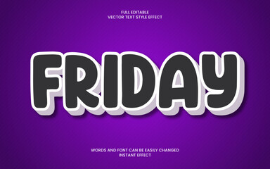 Friday Text Effect