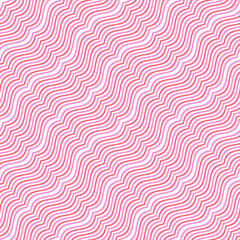 ウェーブ状のストライプのシームレスパターン、波型ストライプ、変形ストライプの繰り返しリピートパターン