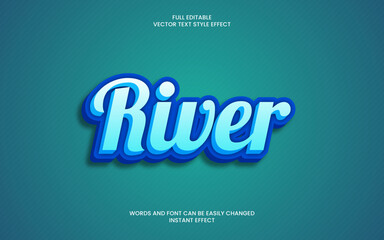 River Text Effect