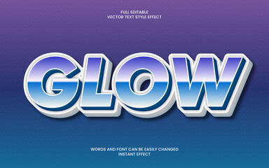 Fototapeta premium Glow Text Effect