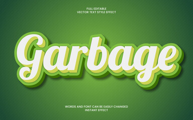 Garbage Text Effect