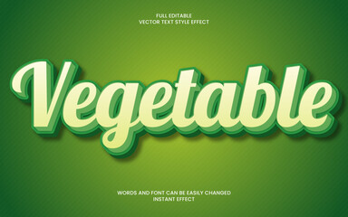 Vegetable Text Effect