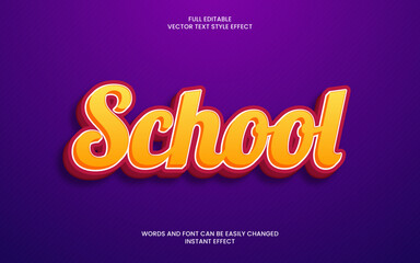 School Text Effect