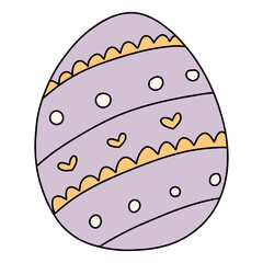 Cute Easter Egg, Bunny Easter Hunt Egg, Easter Elements