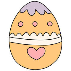 Cute Easter Egg, Bunny Easter Hunt Egg, Easter Elements