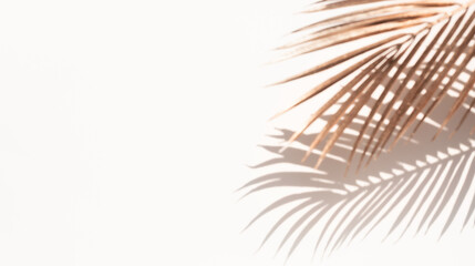 Blur abstract coconut leaf with gold color
