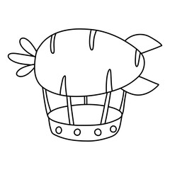 Cute Easter Carrot Balloon, Easter Elements