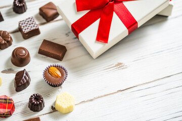 バレンタインデーとチョコのフリースペース