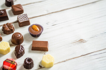 バレンタインデーとチョコのフリースペース