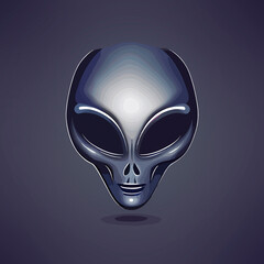 Fototapeta na wymiar Alien flat design, Alien vector icon illustration