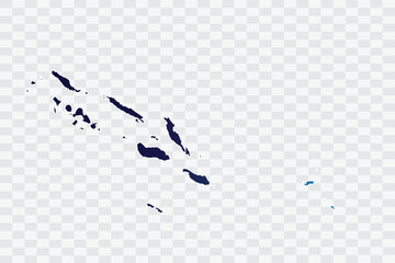 Solomon Map indigo Color on White Background quality files png