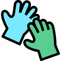 high five line icon for decoration, website, web, mobile app, printing, banner, logo, poster design,card,social media,template, etc.