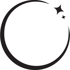 round shape frame border beauty concept for decoration, website, web, mobile app, printing, banner, logo, poster design,card,social media,template, etc. © dhtgstockphoto