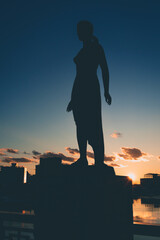 釧路幣舞橋の夕焼け