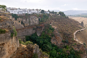 Fototapeta na wymiar Ronda and its surrounding landscape, Andalusia, Spain