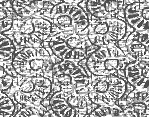 Full Seamless Abstract Texture Pattern. Monochrome Vector. Black and White Dress Fabric Print. illustration Design for Textile and Home Decoration.