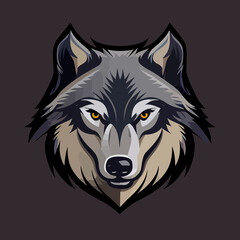 wolf vector icon illustration, wolf animation