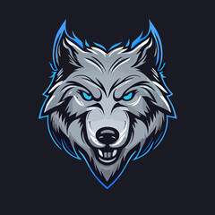 wolf flat design, vector art, wolf icon © Fernando
