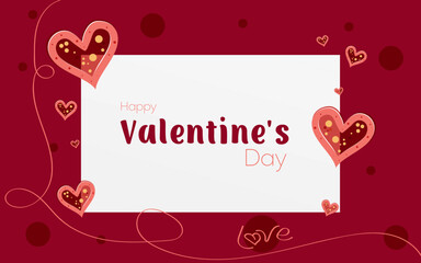 Vector Valentine's Day greeting card