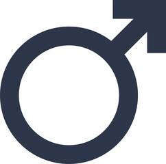 Gender icon symbols. Male sex signs illustration.