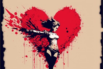 Obraz na płótnie Canvas Valentines Day wallpaper ai generated